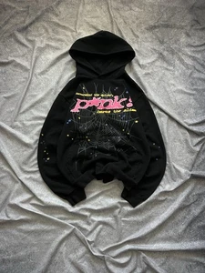 Pink Sp5der Hoodie Men's Size Medium Black Spider Worldwide x Young Thug Slime - Picture 1 of 13