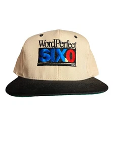 Original 1993 Microsoft WordPerfect 6.0 DOS Promotional Hat/Cap • New (Yes!) - Picture 1 of 8