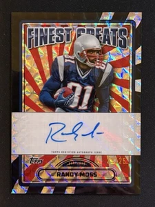 2024 Topps Chrome Randy Moss Black Geometric Refractor Auto /25 - Picture 1 of 2