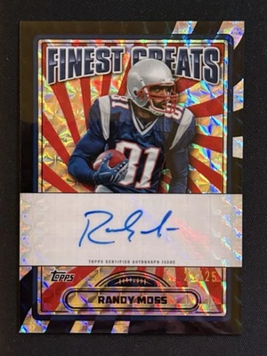 2024 Topps Chrome Randy Moss Black Geometric Refractor Auto /25 - Image 1 of 2