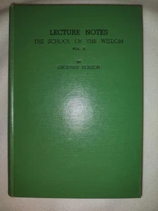 Lecture Notes The School of Wisdom Vol. II by Geoffrey Hodson 1955 hb good cond - Imagen 1 de 14