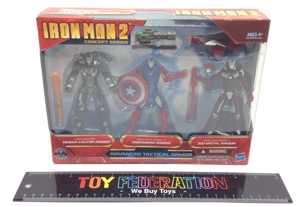 IRON MAN 2 Concept Series ARMADURA TÁCTICA AVANZADA Paquete de 3 Foto 1 de 4