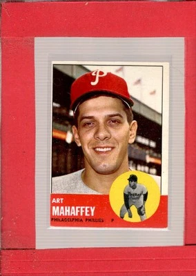 1963 Topps #385 Art Mahaffey EX/NM Phillies ID:65298 - Image 1 of 2