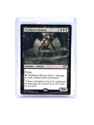 Magic The Gathering, Pestilence Demon, Commander 2014, Regular MT/NM - Image 1 of 2