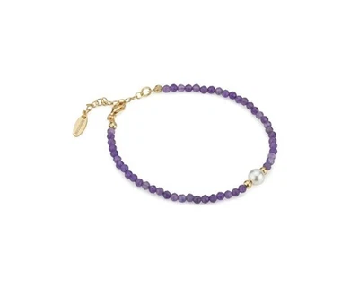 Bracciale Boccadamo ametista, boules e perla centrale BBR144DV - Immagine 1 di 3