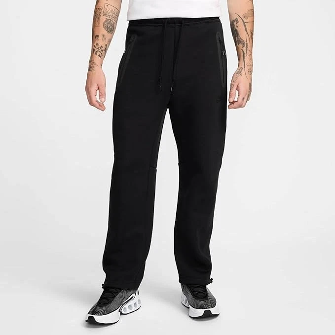 Nike Jogger Men’s M Black Air Sportswear Tech Fleece Solid Gym HJ6533-010