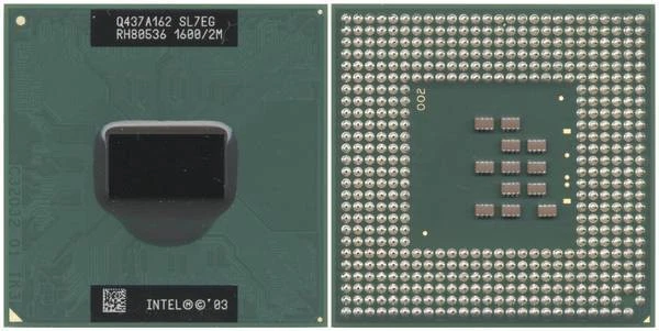 CPU Intel Pentium M 725 Centrino 1.60GHz 400MHz SL7EG mobile 1.600/2M processore - Immagine 1 di 1
