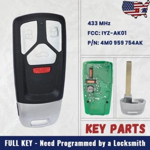 for Audi A4 A5 Q7 SQ5 TT 2017-2021 Smart Remote Key Fob 433MHz - 4M0 959 754AK - Picture 1 of 6