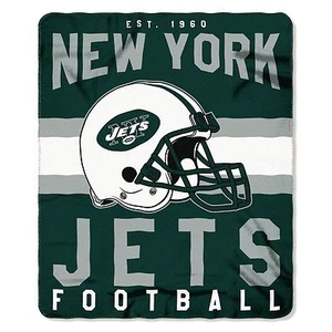 NFL New York Jets einzigartiges Design große weiche Fleece Decke 50" x 60" - Bild 1 von 1