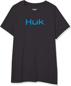 Huk Logo Tee Kid's T-Shirt, Black, Small - Picture 1 of 2