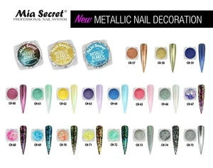 Polvo de decoración de uñas Mia Secret escamas metálicas elige el tuyo NUEVOS COLORES 2019 - Imagen 1 de 32