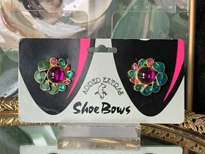Vintage Shoe Bows Clips - Picture 1 of 3