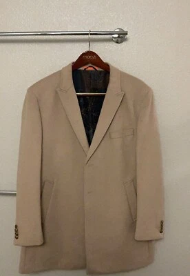 Abrigo Tallia Para Hombre XL Abrigo Velutti Cuello Terciopelo Mezcla Lana Foto 1 de 3