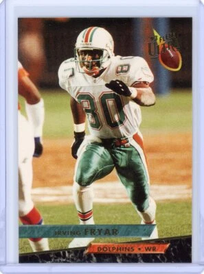 1993 FLEER ULTRA IRVING FRYAR #252 DOLPHINS NEBRASKA MINT  - Image 1 of 2
