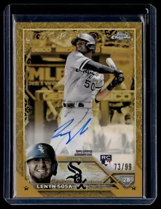 2023 Topps Gilded Collection #CGA-LS Lenyn Sosa Chrome Gold Etch Autographs /99 - Picture 1 of 2