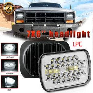 Fits For Ford F800 F700 1993 7X6" 5x7'' DOT HI-LO DRL SEALED BEAM LED HEADLIGHT - Picture 1 of 12
