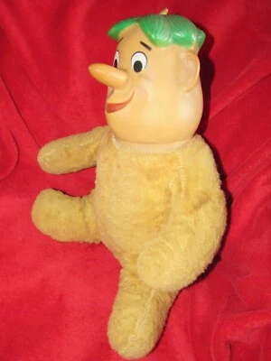 MUÑECA VINTAGE DE PEDERNAL DE FELPA CARA DE GOMA ESCOMBROS DE BARNEY 1960 JUGUETE HANNA BARBARA Foto 1 de 4