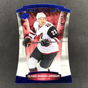 2015-16 Upper Deck Contours #27 Oliver Ekman-Larsson Die-Cut Blue Parallel #/499