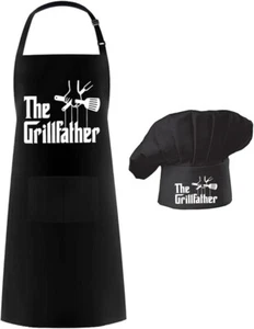 "The Grill Father" Grillschürze & Kochmütze Kombi 2 Stück Polyester/Nylon NEU - Bild 1 von 8