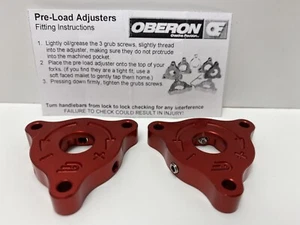 Honda CBR 600RR Pre-Load Adjusters Red Oberon Performance - Picture 1 of 1