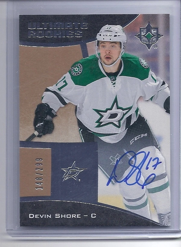 15-16 2015-16 ULTIMATE COLLECTION DEVIN SHORE ROOKIE AUTO /299 81 DALLAS STARS - Image 1 of 1