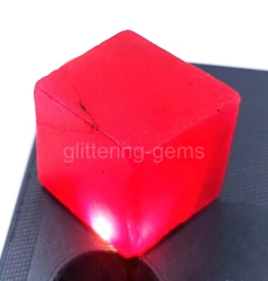 122.60 Ct Natural Red Ruby Cube Rough Dyed Certified IGL Loose Gemstone 5SDH - Image 1 of 4