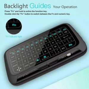 Touchpad 2.4G Backlight Keyboard Air Mouse Remote for Android Smart TV Box" - Picture 1 of 16