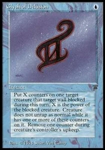 MRM ENGLISH Glyph of Delusion NM MTG magic Legends - Picture 1 of 1