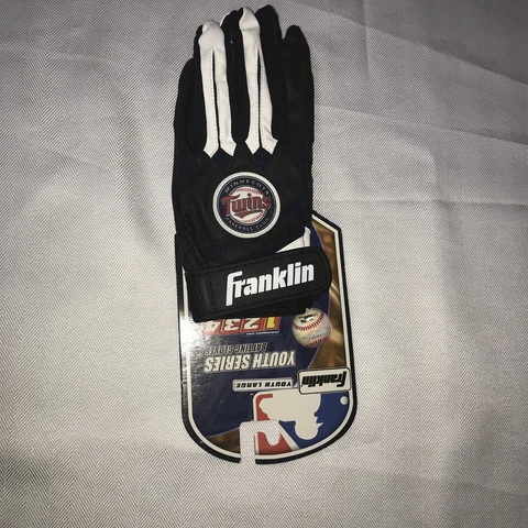 New Franklin Minnesota Twins Youth Series Batting Gloves Youth Boys Size Large Cover