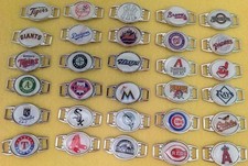 MLB Baseball Charm Bracelet Team Color Choose Your Team Shoelace Pair New L@@K