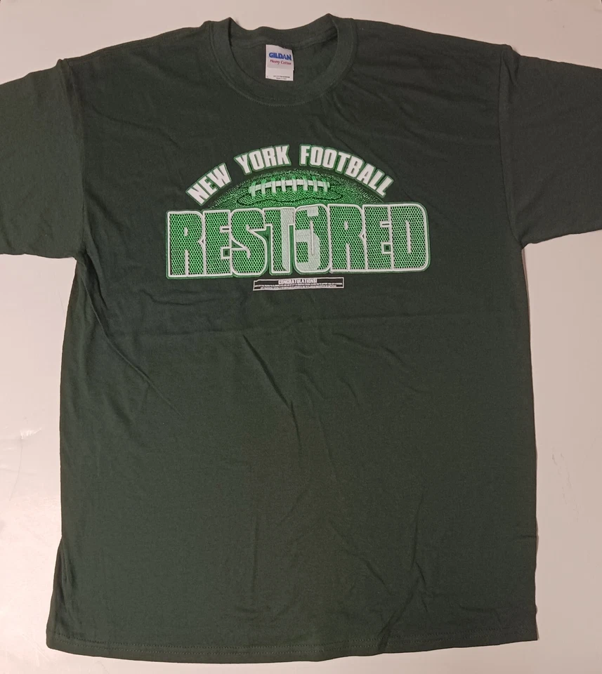 Camiseta New York Football Restaurada Verde Foto 1 de 1