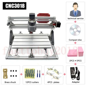 Mini 3-Axis CNC Router Kits Engraving Carving Machine for PCB PVC Milling Wood - Picture 1 of 12