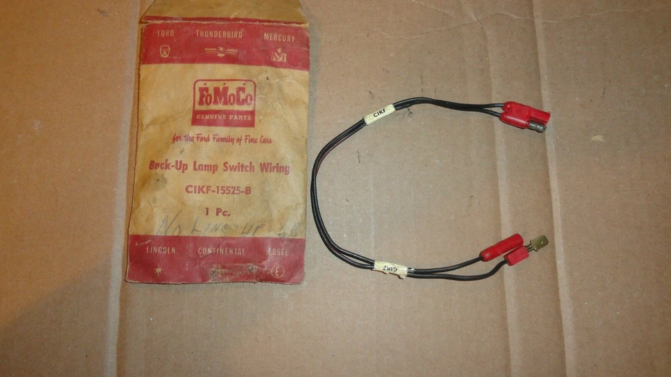 NOS 1961 MERCURY COMET BACK UP LAMP SWITCH WIRING HARNESS C1KF-15525-B Foto 1 de 4