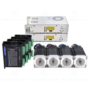 Kit CNC 4 assi 3 Nm (425 oz.in) Nema 23 motore passo-passo e driver DM556T e alimentatore - Foto 1 di 4