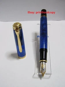 Nuovissima penna stilografica Pelikan M800 blu edizione speciale oro 18k! - Foto 1 di 6