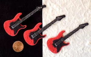 5 Gitarre Gitarren Musikband Stanzform Handarbeit Maulbeerpapier Vaterinstrument - Bild 1 von 4