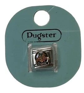 Pugster Italian Charm Link “Crane” Red & Green Enamel Zodiac Symbol New on Card - Picture 1 of 2
