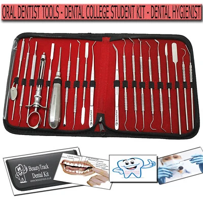 Dental Tooth Cleaning Kit Dentist Scraper Pick Tool Calculus Plaque Flos Remover