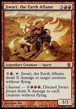 1x Jiwari, the Earth Aflame Saviors of Kamigawa MtG Magic Red Rare 1 x1 Card