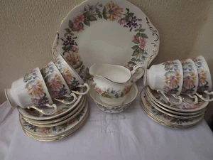 Paragon "Country Lane" 21 piece Tea Set - Porcelain china - Made in England - Picture 1 of 18