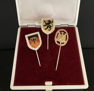 3 piezas Bundeswehr Pin alfiler aguja de honor en oro y 1 x con esmalte - Imagen 1 de 4