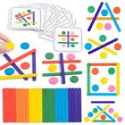 Kids Rainbow Stick Puzzle Montessori Toys Color Sensory Logical Thinking Matchin