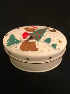 Christopher Stuart SantaBear's Tree Bone China Trinket Box Christmas Holiday - Picture 1 of 6