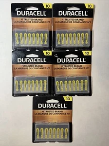 Lot Of 40 Duracell DA10B8ZM Zinc Air 1.45 V Hearing Aid Batteries 5 Packs 2017 - Imagen 1 de 2