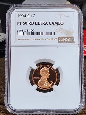 1994 S Lincoln 1c, NGC Certified PF 69 UCAM RD, 100 Cover
