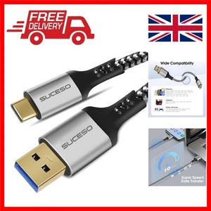 Durable 1.6FT USB-C to USB 3.1 Gen2 Cable: Fast 10Gbps Transfers & 60W Charging - Picture 1 of 11