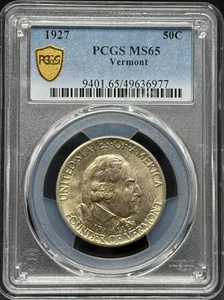 1927 Classic Commemorative Vermont Sesquicentennial PCGS MS-65 - Picture 1 of 3