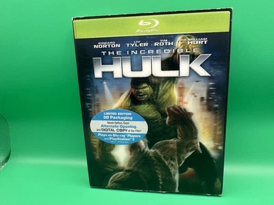 Blu Ray The Incredible Hulk in Green Case W/Out of Print Lenticular Slip Foto 1 de 4