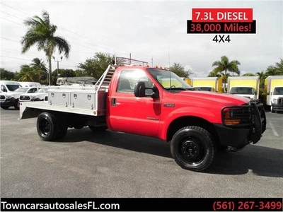 2001 Ford F-550 4x4 Flatbed Truck - Image 1 of 4