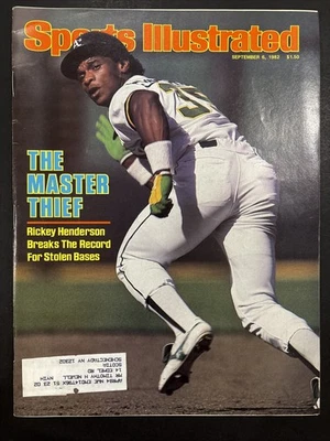 Sports Illustrated September 6 1982 Rickey Henderson Oakland A's Master Thief - Image 1 of 2